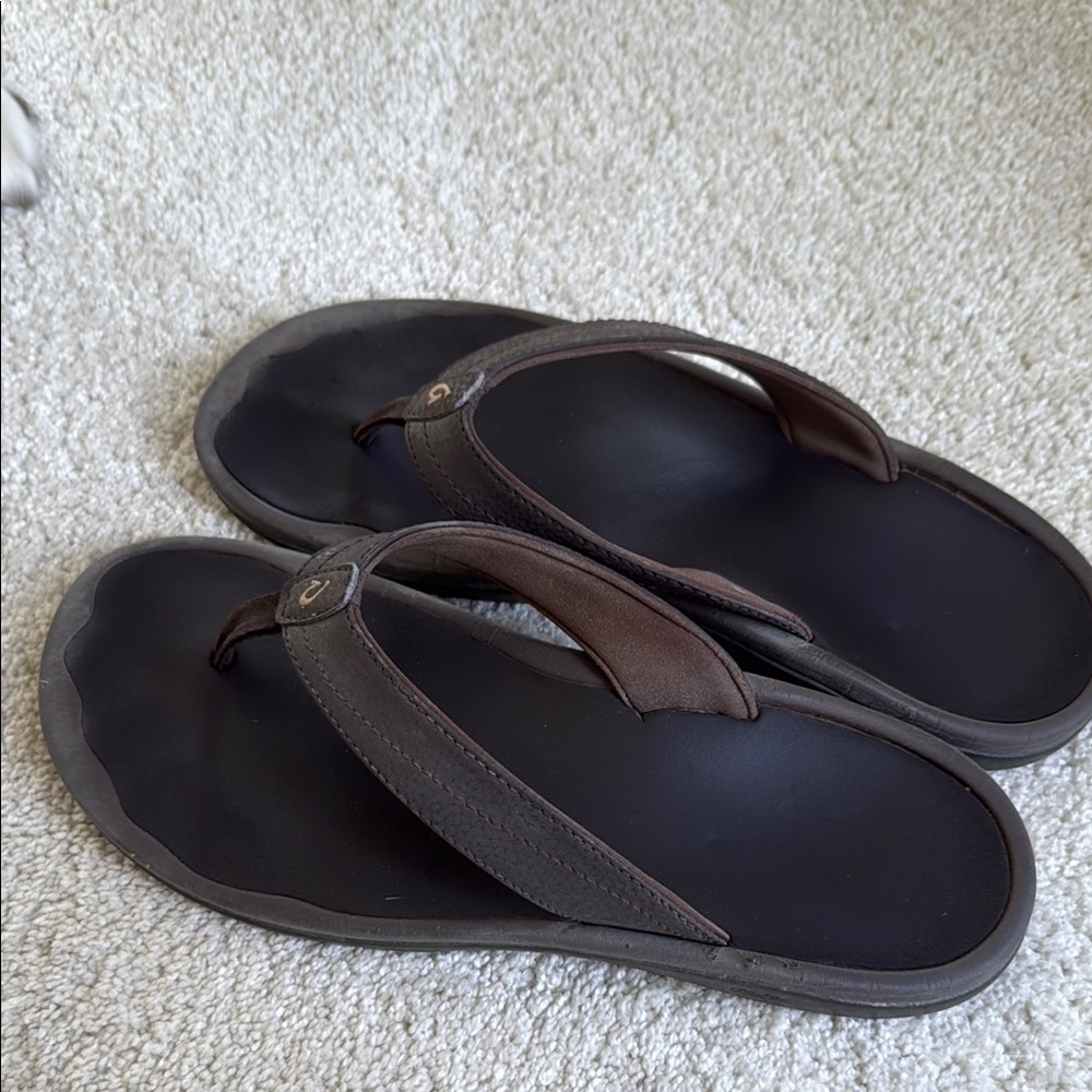 Olukai Women’s Brown Flip Flops